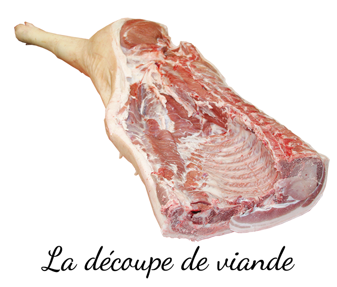 La découpe de viande de porc Maison Giffaud