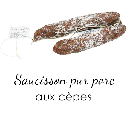 Saucisson sec aux Cèpes Fransal_Maison Giffaud