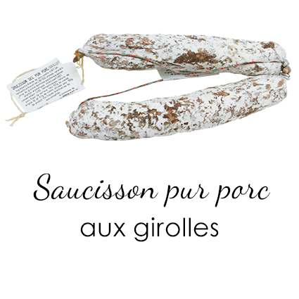 Saucisson sec aux girolles Fransal_Maison Giffaud