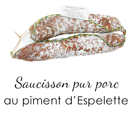 Saucisson sec  au piment d'Espelette Fransal_Maison Giffaud