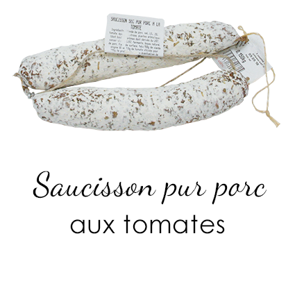 Saucisson sec aux tomates Fransal_Maison Giffaud