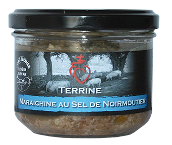 Terrine maraichine au sel de Noirmoutier avec du porc fermier de Vendée élevé en plein air Maison Giffaud