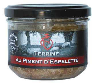 Terrine au piment d'Espelette avec du porc fermier de Vendée élevé en plein air Maison Giffaud