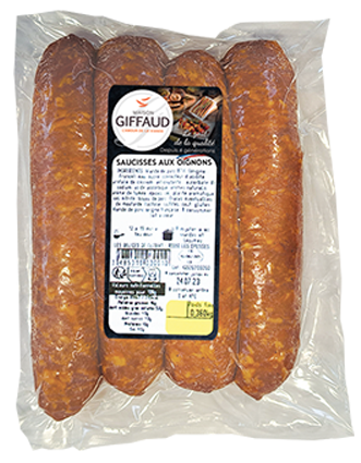 Saucisses étuvées aux oignons Maison Giffaud