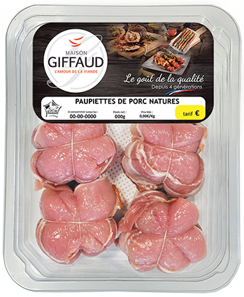 Paupiettes de porc natures Maison Giffaud