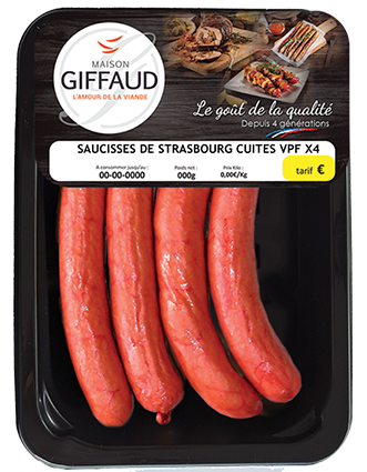 Saucisses de Strasbourg Maison Giffaud